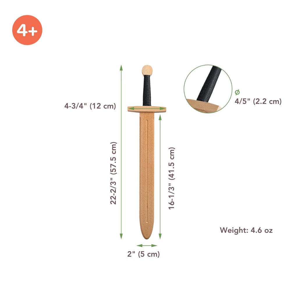 
                  
                    Woodsy Set of TWO Woodsy Big Double-Edged Swords - blueottertoys-WD0701
                  
                