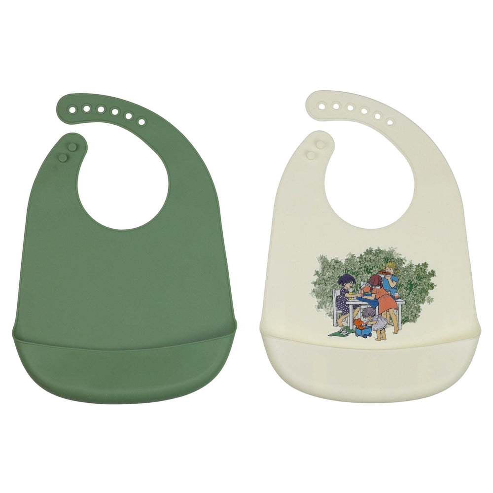 RättStart Silicone Bib - "Children of Noisy Village (Bullerbyn)" - blueottertoys - RS5125