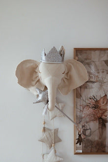 “Silver Sequins” Crown and Wand Magic Set - cotton for open-ended play - Title: Default Title