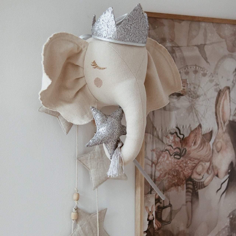 “Silver Sequins” Crown - cotton for open-ended play - Title: Default Title