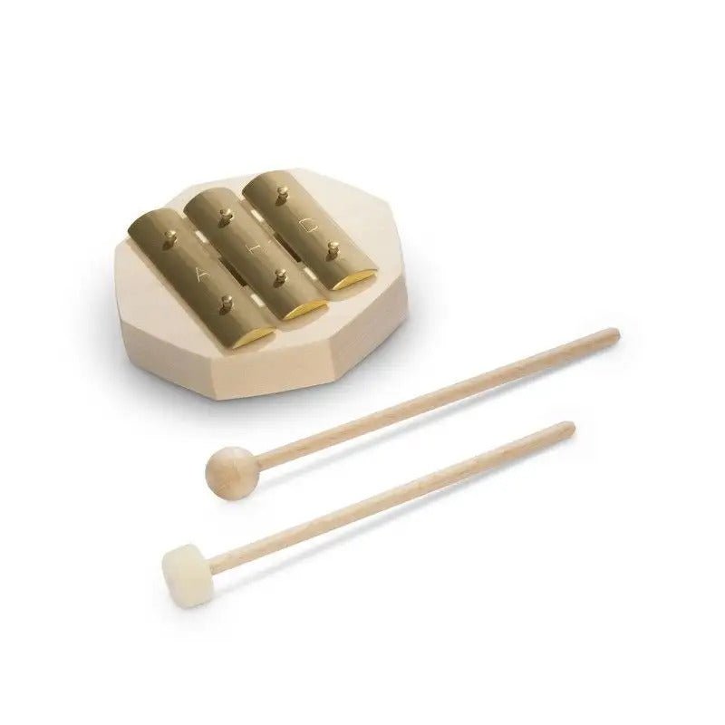 Small Auris Pentatonic Glockenspiel - 3 Tones - wood, natural, rubber Musical Instruments for open-ended play - Tones: A-H...