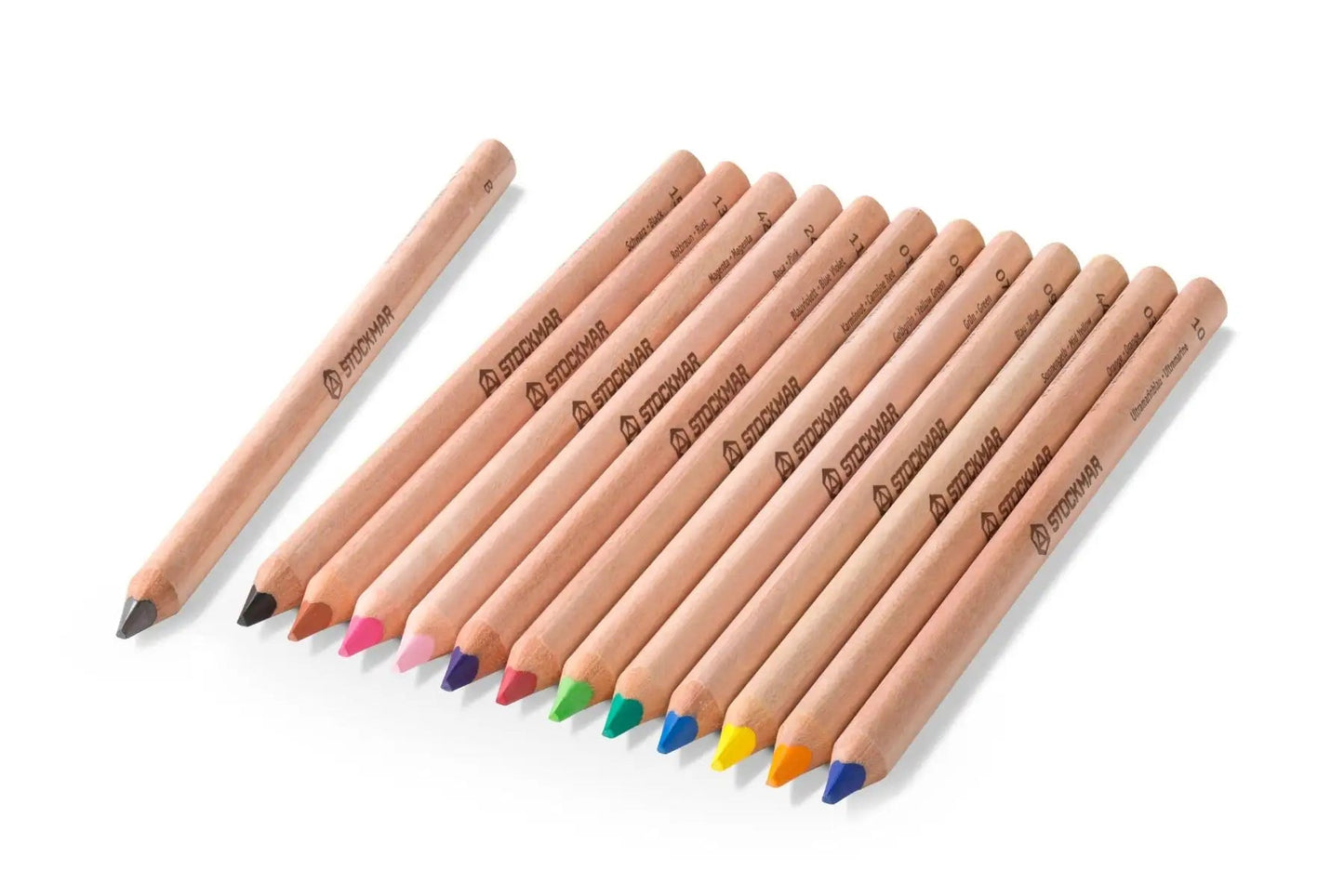 Stockmar Triangular Colored Pencils with Graphite Pencil 