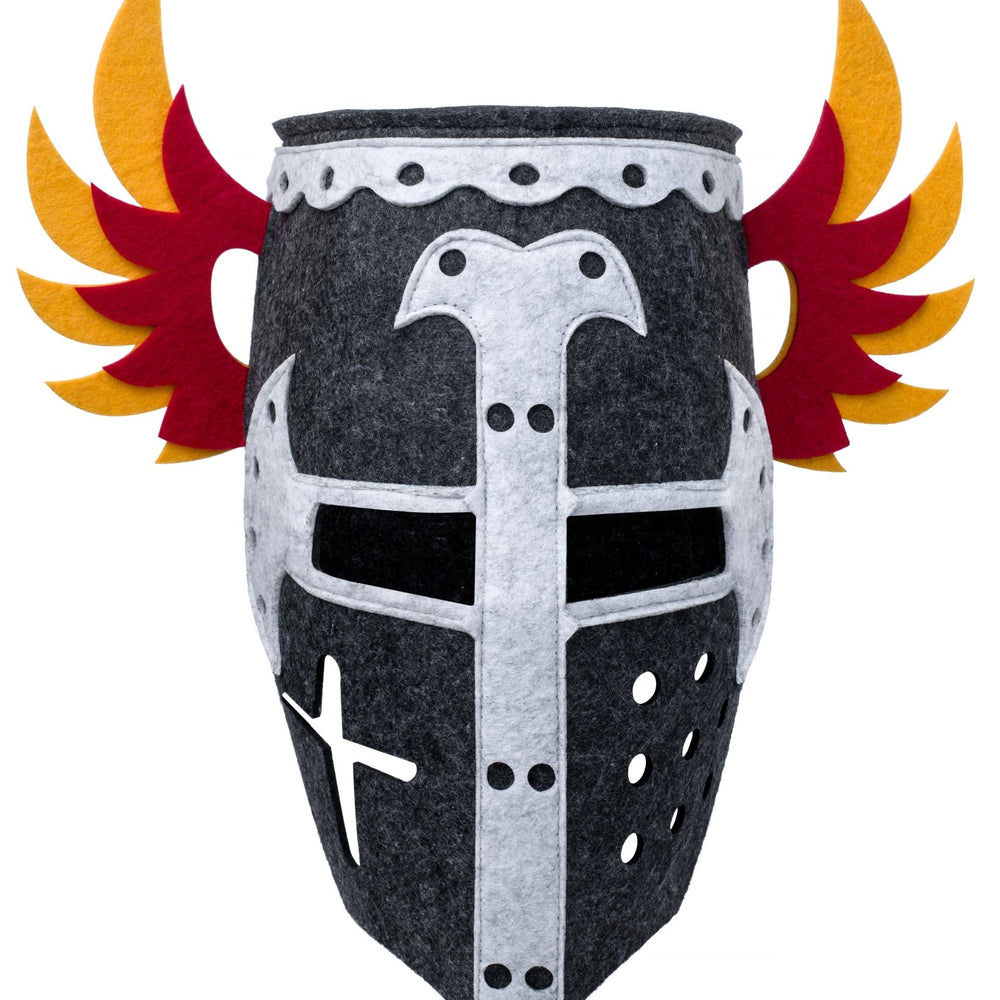 Teutonic Helmet by Woodsy - wood, felt Dress Up for open-ended play - Size: Small