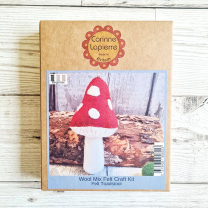 Toadstool Felt Mini Craft Kit - cotton, wool, natural, felt Art & Craft Kits for open-ended play - Title: Default Title