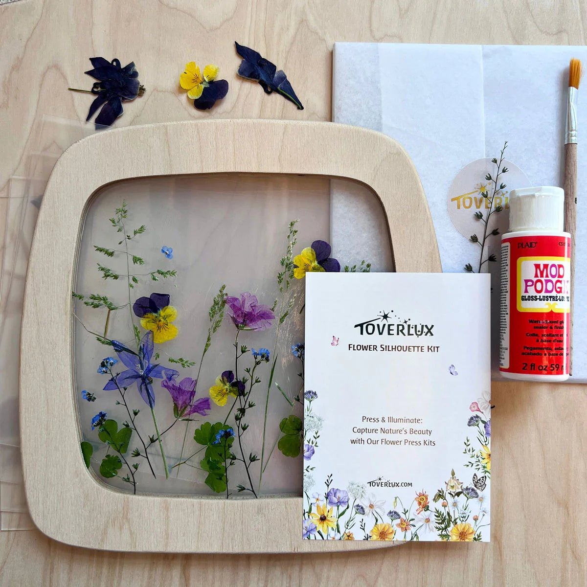 Toverlux Flower Silhouette Kit Art & Craft Kits for open-ended play - Title: Default Title