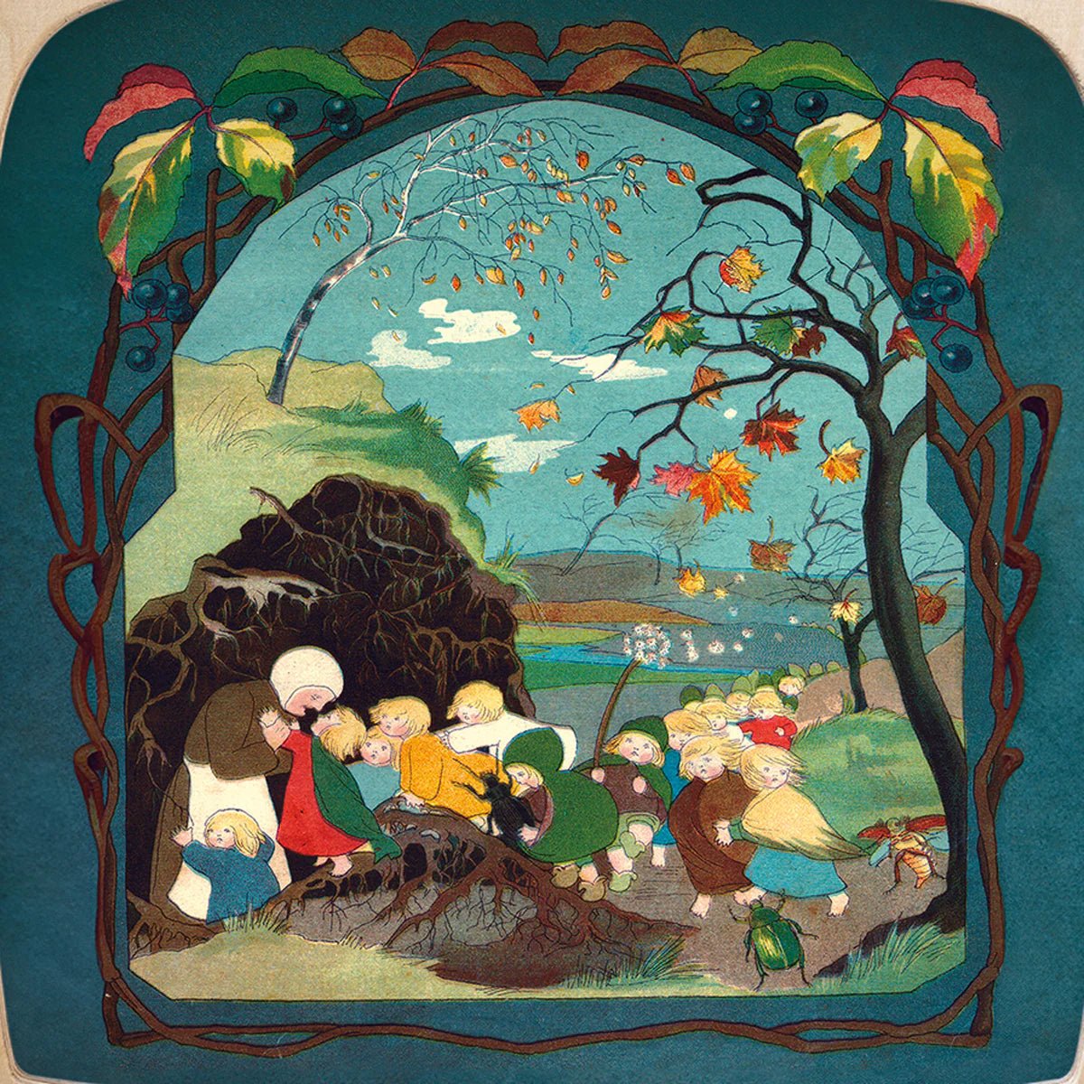 The Story of the Root Children silhouette - Autumn