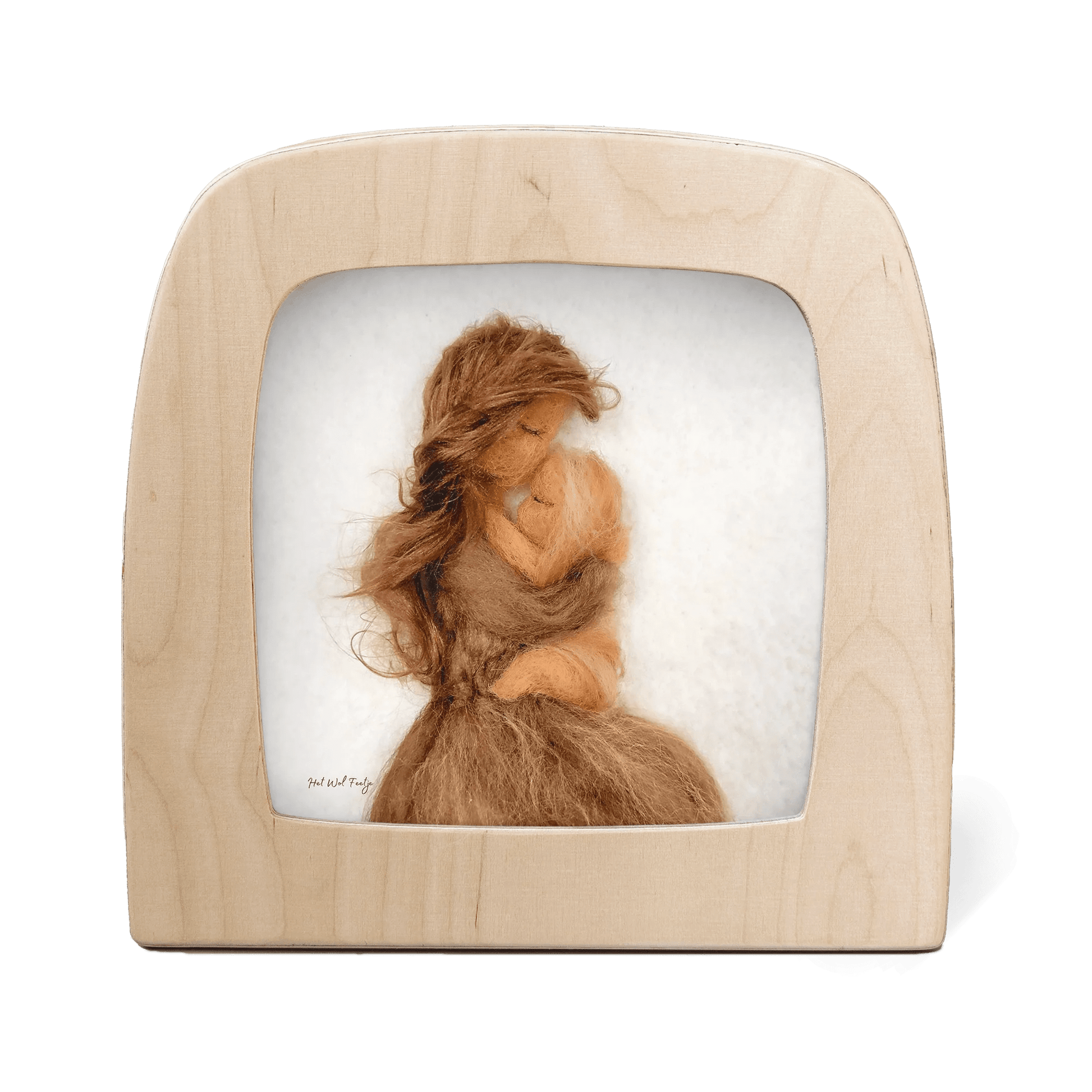 Silhouette of a mother embracing her child