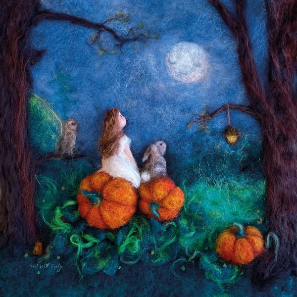 Toverlux Lamp Silhouette - Mother Moon (Het Wol Feetje) - wood, wool Lamp Accessories for open-ended play - Title: Default...