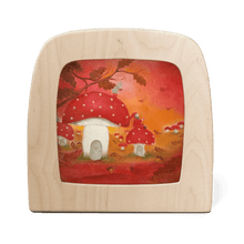 Toverlux red autumn silhouette in lamp by bauke exler