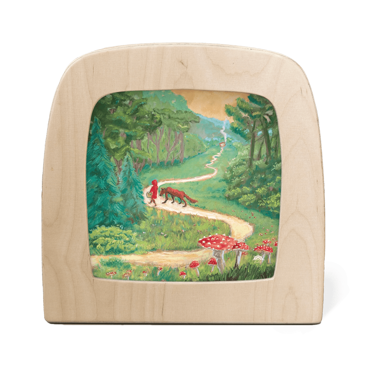 Toverlux lamp with red riding hood motif