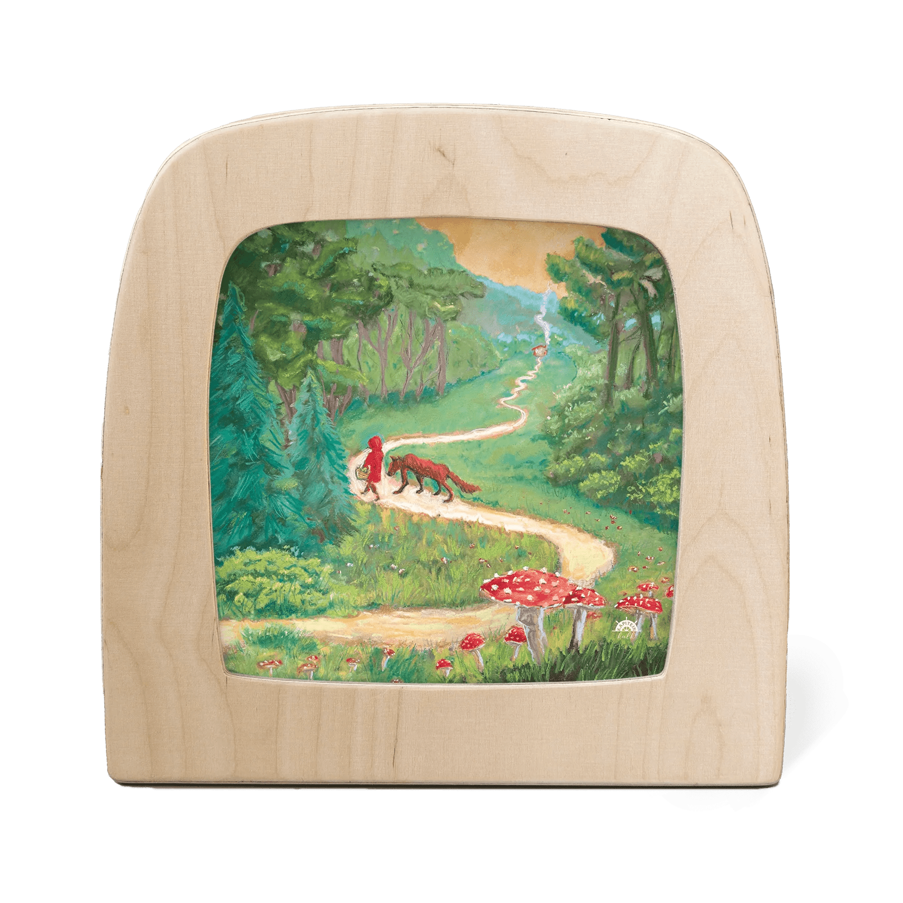Toverlux lamp with red riding hood motif