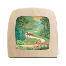 Toverlux lamp with red riding hood motif