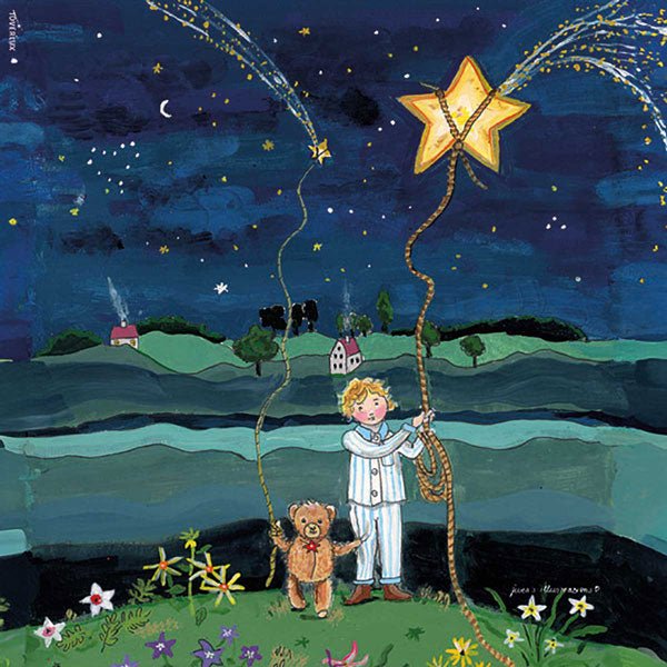 Toverlux Lamp Silhouette - Star Catchers (Gwen's Illustrations) - wood, felt Lamp Accessories for open-ended play - Title:...