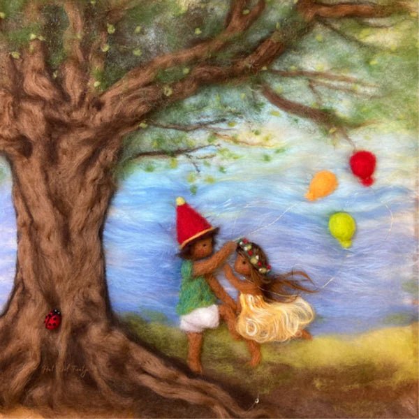 Toverlux Lamp Silhouette - We Celebrate the Seasons (Het Wol Feetje) - wool, felt Lamp Accessories for open-ended play - T...