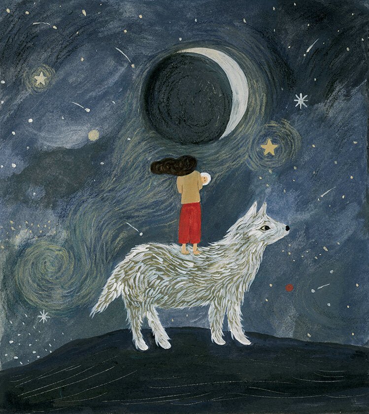 Toverlux Lamp Silhouette - Wolf Mother (Tijana Draws) Lamp Accessories for open-ended play - Title: Default Title
