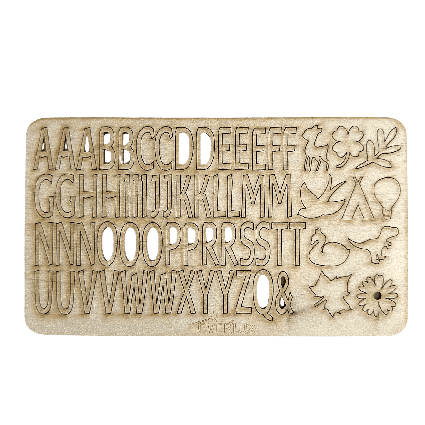 Toverlux wooden letters and symbols