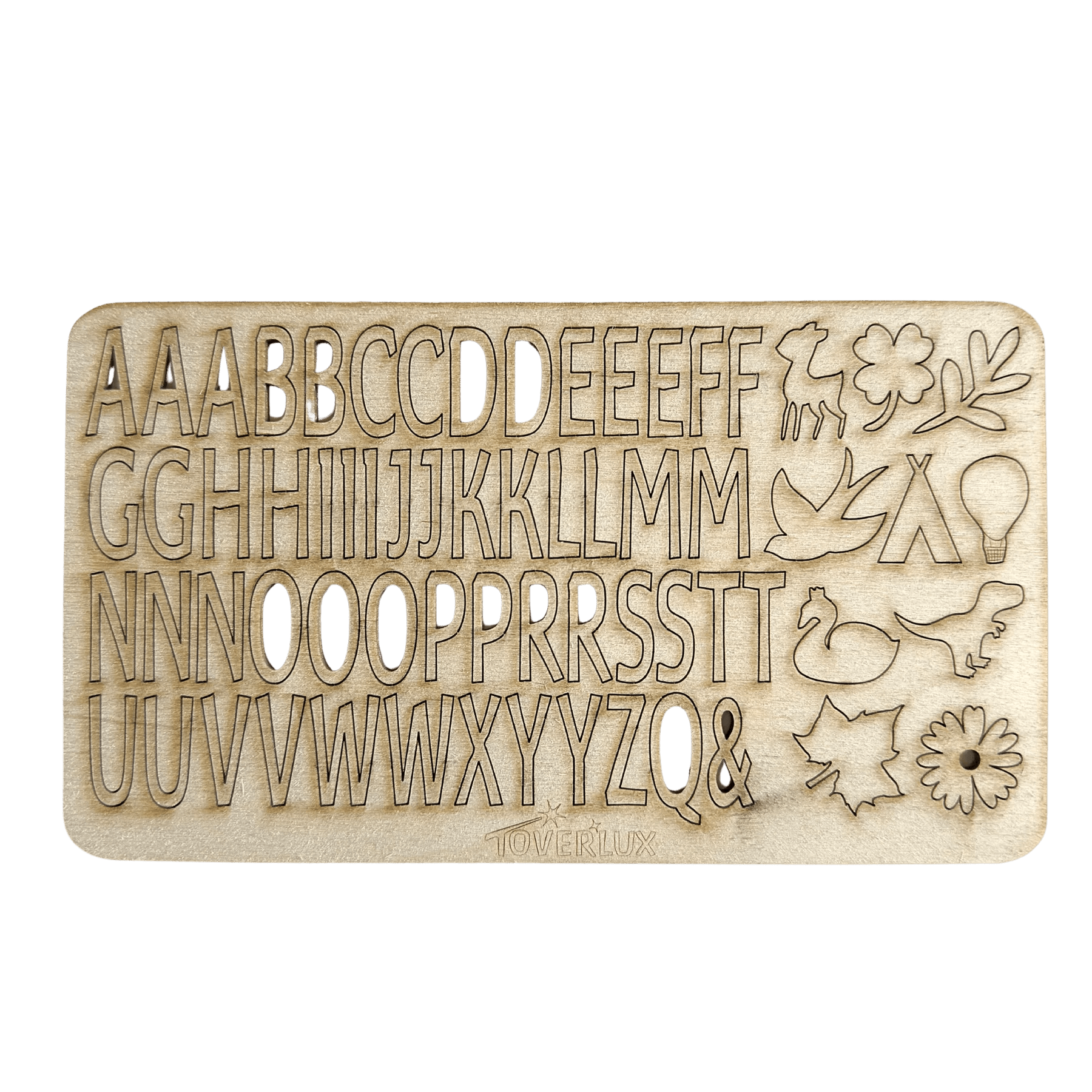 Toverlux wooden letters and symbols