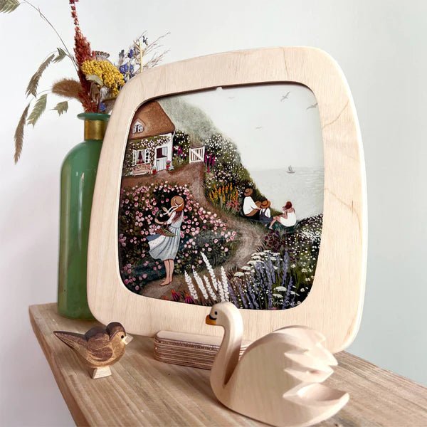 Toverlux Silhouette Frame - wood, natural Lamp for open-ended play - Title: Default Title