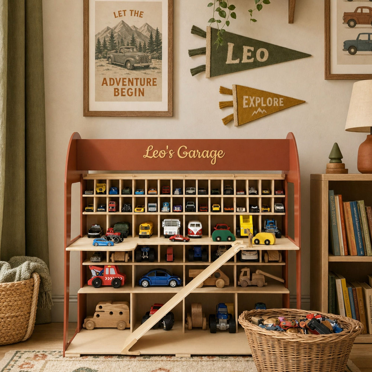 Toy Car Garage Storage