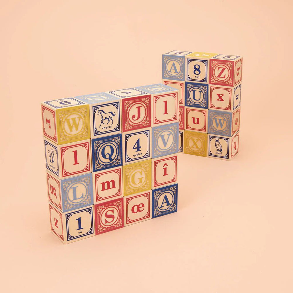 Uncle Goose ABC Blocks - French (28 Blocks) - wood for open-ended play - Title: Default Title