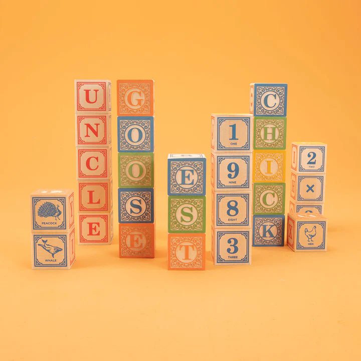 Uncle Goose Classic ABC Blocks (28 Blocks) - wood for open-ended play - Title: Default Title