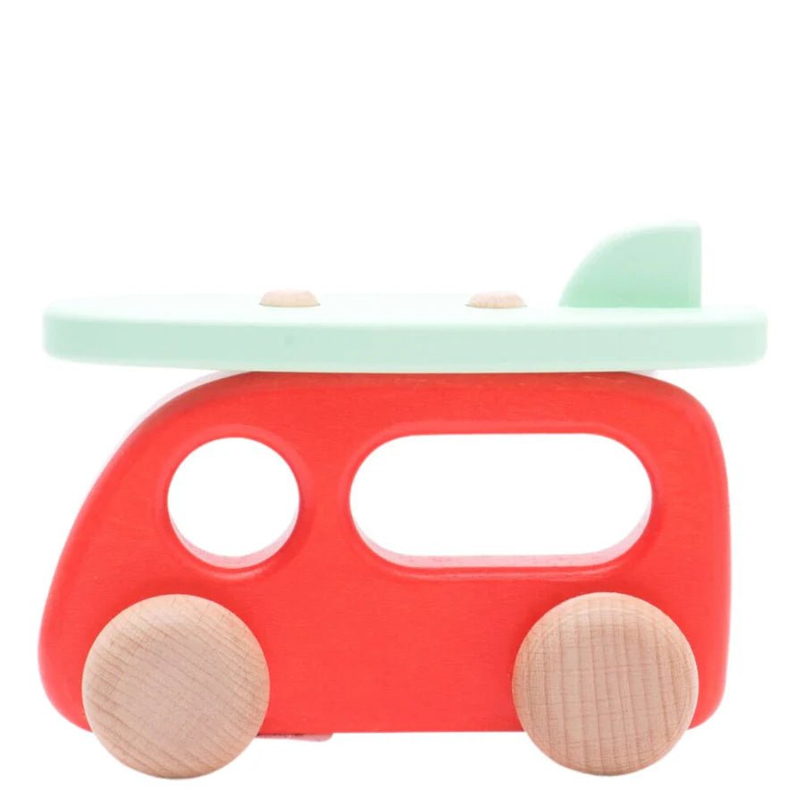 Wooden Camper with Surf Board by Bajo - wood Vehicles for open-ended play - Title: Default Title