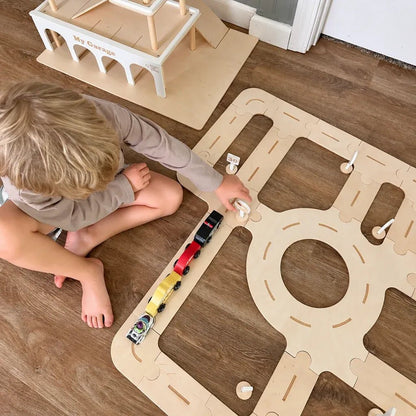 Wooden Car Track Toy