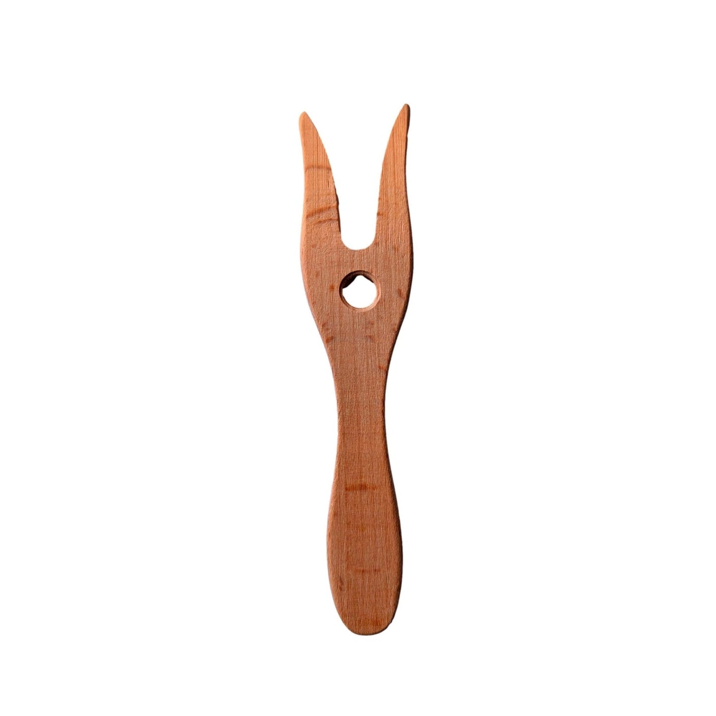 Wooden Knitting Fork (Lucet) - wood, wool, felt for open-ended play - Title: Default Title