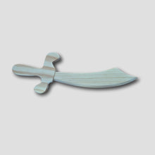 wooden sword cutlass on white background