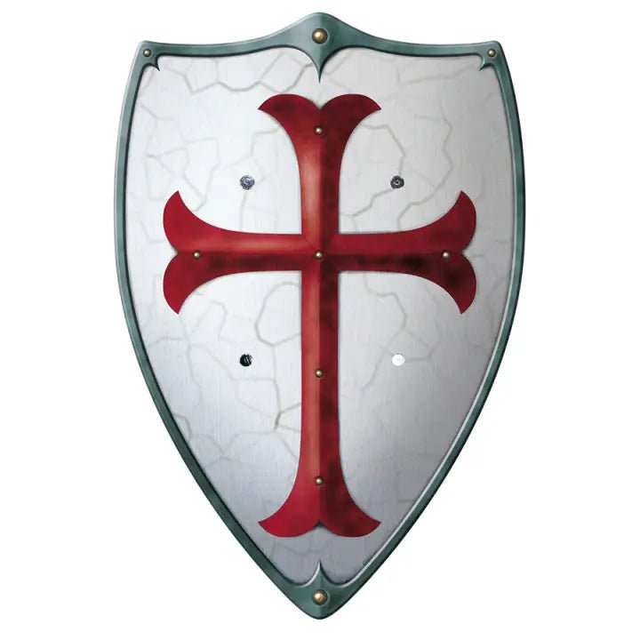 Wooden Play Buckler Shield - Templar - wood, leather Wooden Toys for open-ended play - Title: Default Title