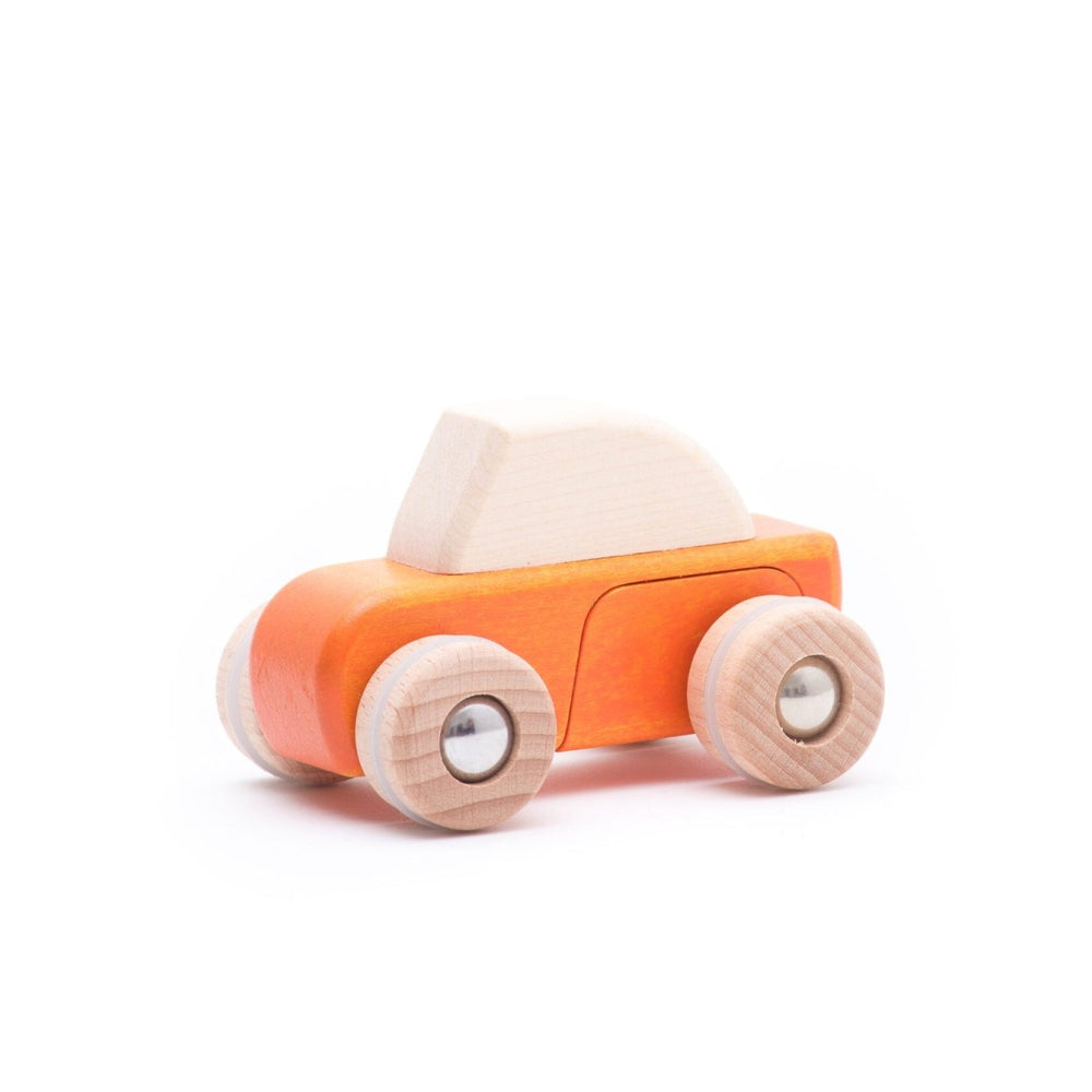 Wooden Pullback Car by Bajo - wood Vehicles for open-ended play - Title: Default Title