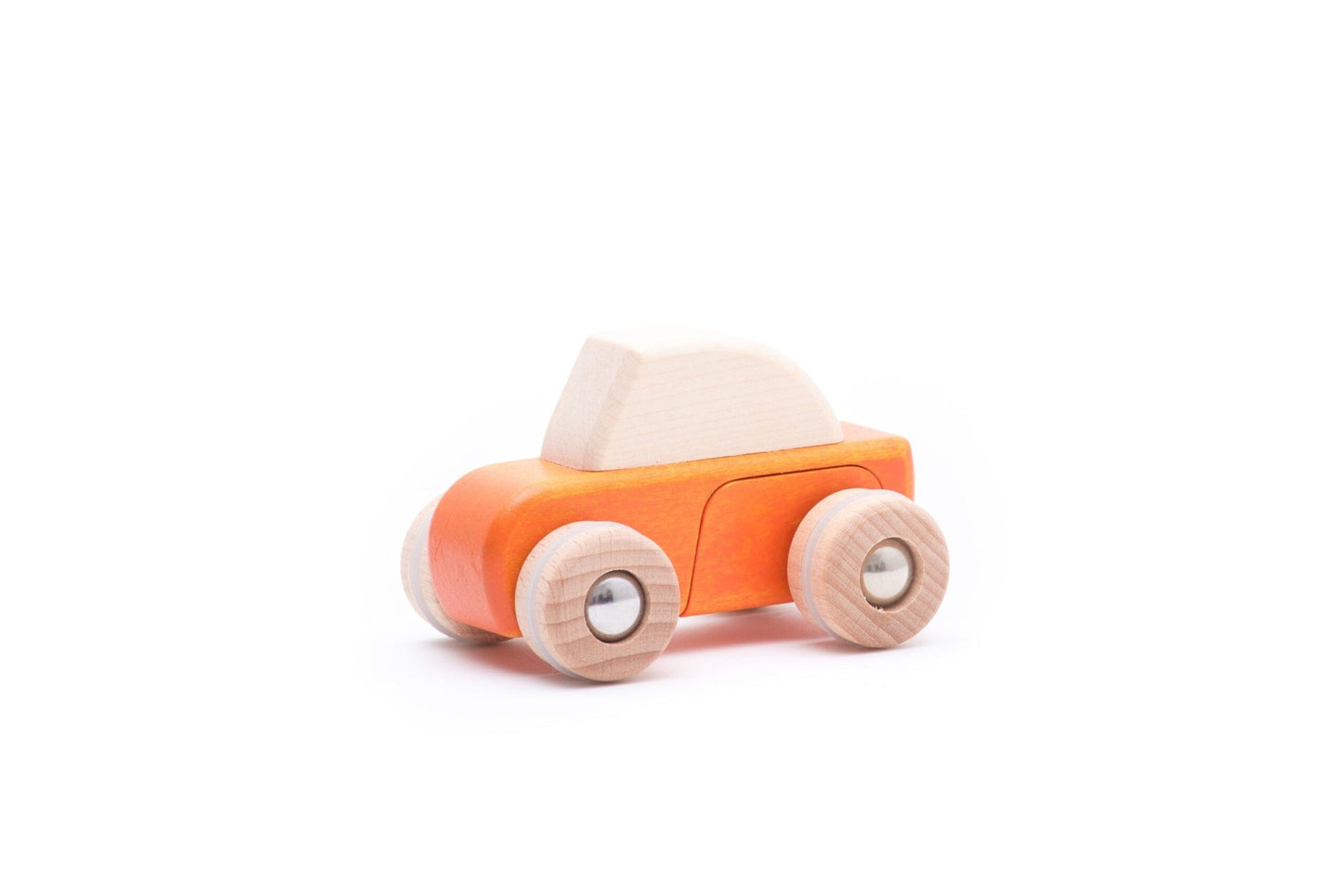 Wooden Pullback Car by Bajo - wood Vehicles for open-ended play - Title: Default Title
