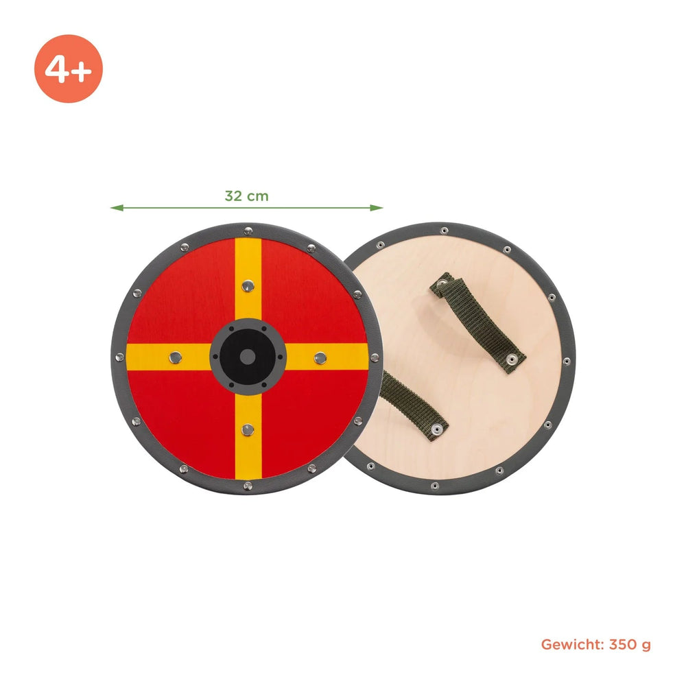 
                  
                    Woodsy Woodsy Small Double Edged Sword with Round Shield - blueottertoys-WD0704
                  
                