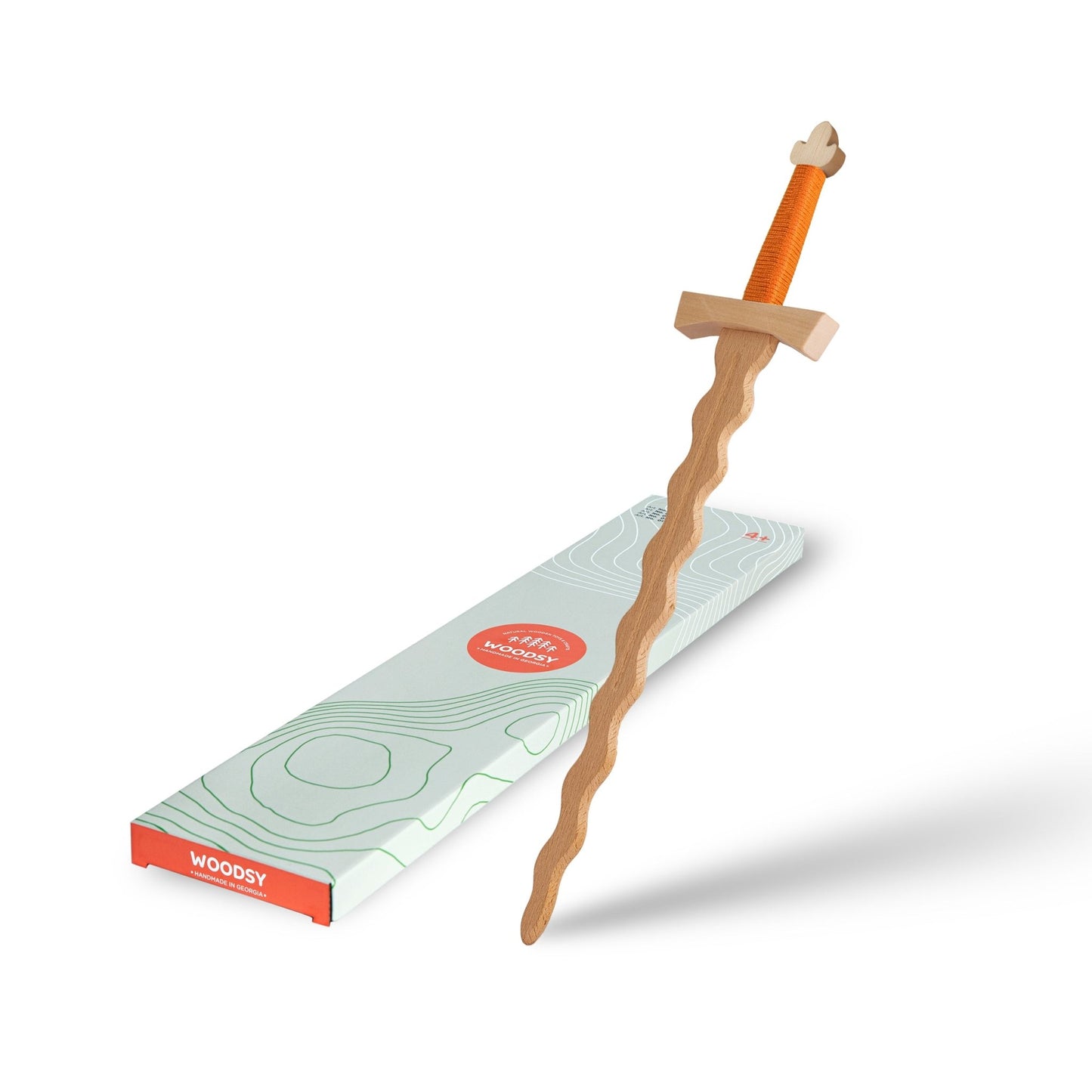 Woodsy Wooden "Flaming" Sword - wood Wooden Toys for open-ended play - Title: Default Title