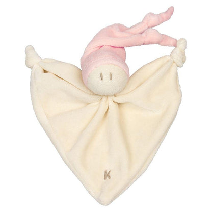 Keptin-Jr Organic Cotton Little Rattle Zmooz - Velour (4) - cotton Dolls for open-ended play - Color: Salmon Pink