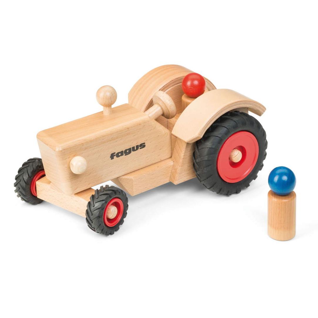 Fagus Wooden Tractor - wood Vehicles for open-ended play - Title: Default Title