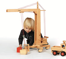 Fagus Tower Crane - Made in Germany - wood Vehicles for open-ended play - Title: Default Title