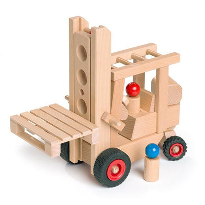 Fagus Wooden Forklift Truck - Made in Germany - wood Vehicles for open-ended play - Title: Default Title