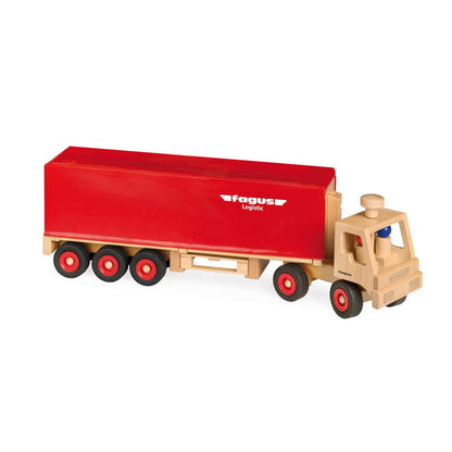 Fagus Wooden Semi Trailer - Made in Germany - wood Vehicles for open-ended play - Title: Default Title