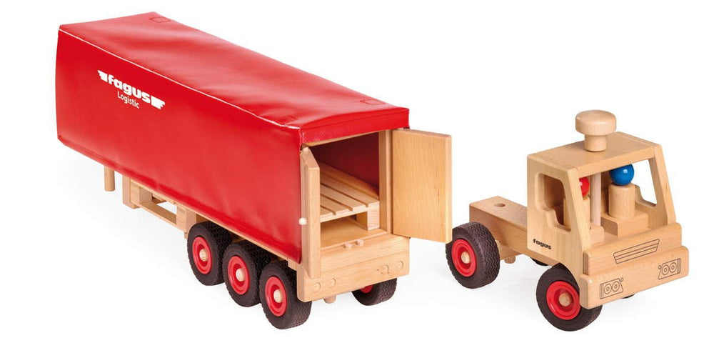 
                  
                    Fagus Fagus Wooden Semi Trailer - Made in Germany - blueottertoys-FA10.81
                  
                