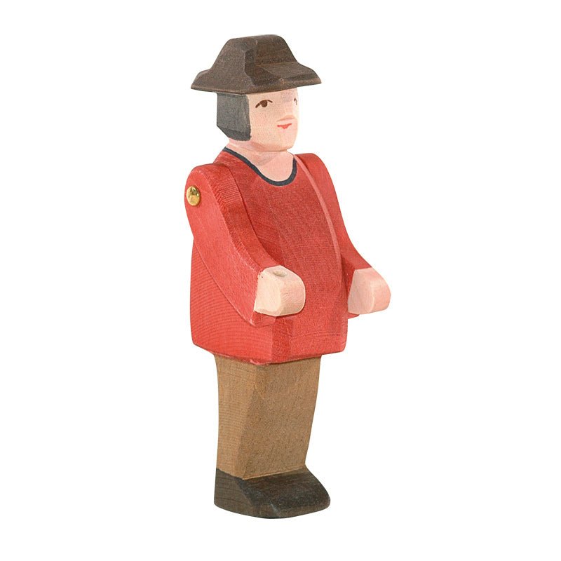 Ostheimer Wooden Figure - Farmer - wood, natural Wooden Figures for open-ended play - Title: Default Title
