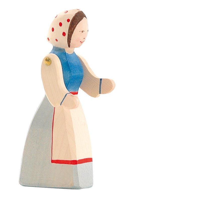 Ostheimer Wooden Figure - Farm Wife - wood, natural Wooden Figures for open-ended play - Title: Default Title