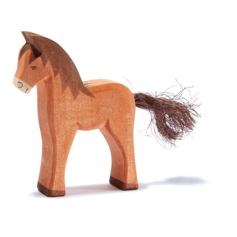 Ostheimer Ostheimer Wooden Figure - Brown Colt - blueottertoys-MV11114