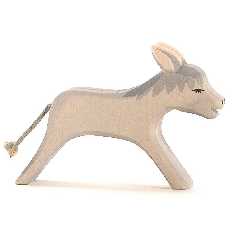 Ostheimer Wooden Donkey, Running - wood, natural Wooden Figures for open-ended play - Title: Default Title