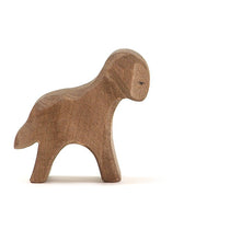 Ostheimer Brown lamb, standing - wood, natural Wooden Figures for open-ended play - Title: Default Title
