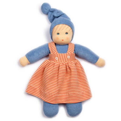 Nanchen Organic Doll - "Madel" Blue - cotton, wool Dolls for open-ended play - Title: Default Title