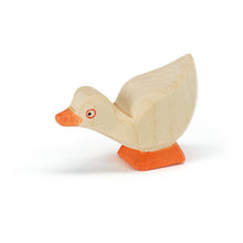 Ostheimer Wooden Gosling, Head Low - wood, natural Wooden Figures for open-ended play - Title: Default Title