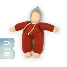 Nanchen Organic Cotton "Walnut Baby" Doll - cotton, wool, natural Dolls for open-ended play - Color: Beige