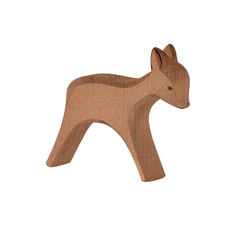 Ostheimer Deer Standing - wood, natural Wooden Figures for open-ended play - Title: Default Title