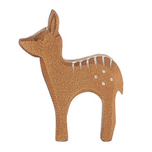 Ostheimer Wooden Figure - Red Deer, Fawn Standing - wood, natural Wooden Figures for open-ended play - Title: Default Title
